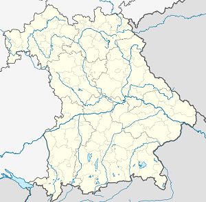 Map of Bavaria with markings for the individual supporters