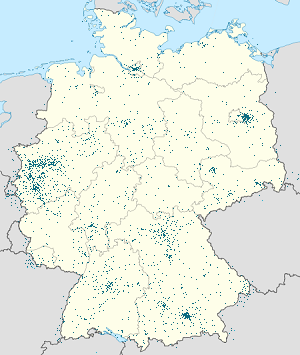 Karta mjesta Njemačka s oznakama za svakog pristalicu