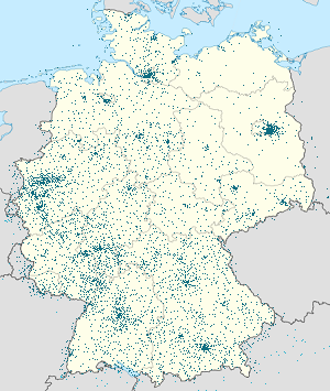 Karte von Deutschland mit Markierungen für die einzelnen Unterstützenden