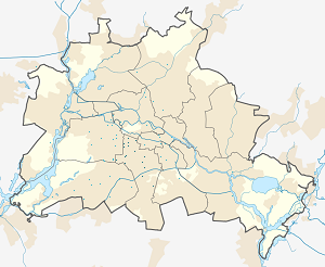 Latvijas karte Tempelhof-Schöneberg ar atzīmēm katram atbalstītājam 