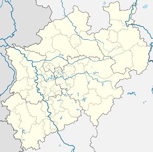 Kart over Bochum med tagger for hver støttespiller