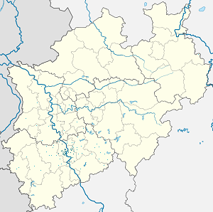 Kart over Köln med markører for hver supporter