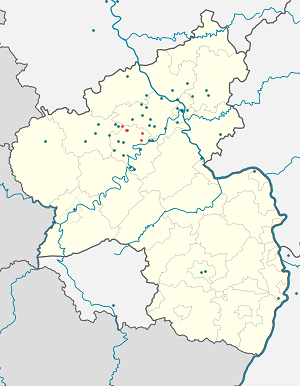 Mapa města Kaisersesch se značkami pro každého podporovatele 