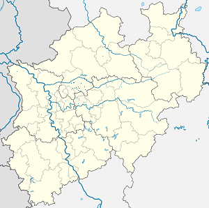 Карта на Kreis Recklinghausen с маркери за всеки поддръжник