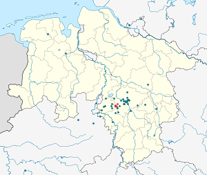 Karte von Barsinghausen mit Markierungen für die einzelnen Unterstützenden