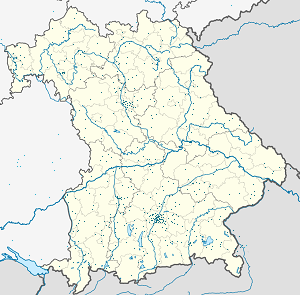 Map of Bavaria with markings for the individual supporters