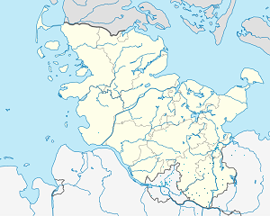 Χάρτης του Herzogtum Lauenburg με ετικέτες για κάθε υποστηρικτή 