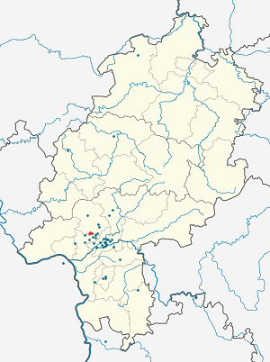 Karta mjesta Kronberg im Taunus s oznakama za svakog pristalicu