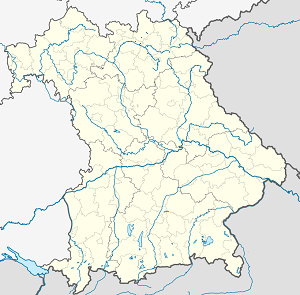 Mapa de Alta Franconia con etiquetas para cada partidario.