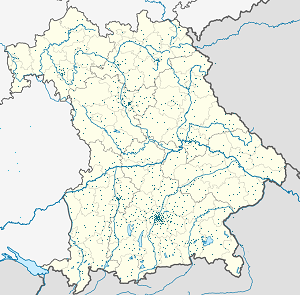 Karta över Bayern med taggar för varje stödjare