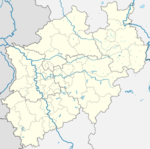Carte de Paderborn avec des marqueurs pour chaque supporter
