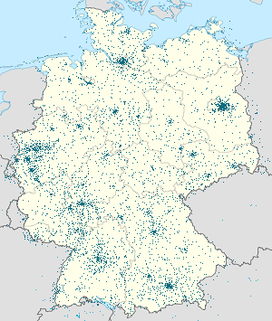 Carte de Allemagne avec marqueurs pour chaque supporter