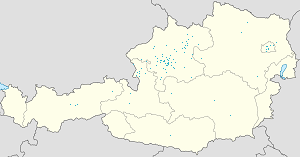 Mapa de Gmunden com marcações de cada apoiante