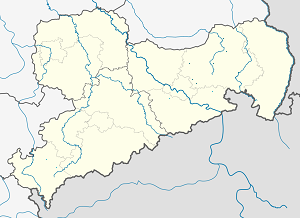 Biresyel destekçiler için işaretli Bautzen haritası