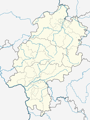 Map of Kassel Government Region with markings for the individual supporters