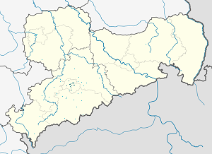 Mapa města Saská Kamenice se značkami pro každého podporovatele 