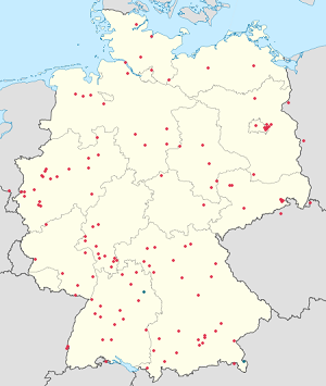 A(z) Németország térképe címkékkel minden támogató számára