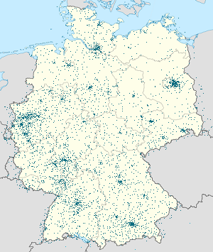 Karte von Deutschland mit Markierungen für die einzelnen Unterstützenden