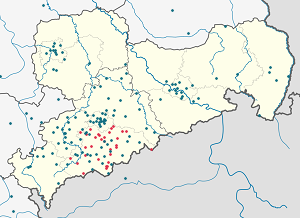 Karte von Sehmatal mit Markierungen für die einzelnen Unterstützenden