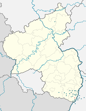 Карта на Wörth am Rhein с маркери за всеки поддръжник