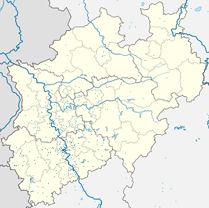 Biresyel destekçiler için işaretli Regierungsbezirk Köln haritası