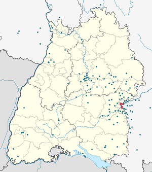 карта з Ульм з тегами для кожного прихильника