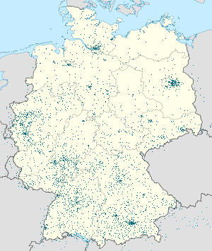 Mapa de Alemanha com marcações de cada apoiante