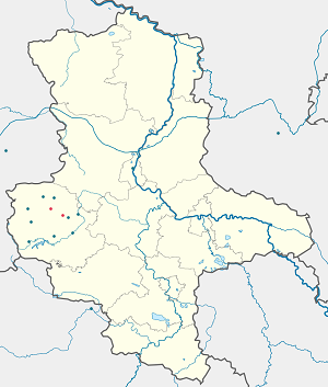 Karta mjesta Halberstadt s oznakama za svakog pristalicu