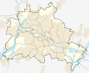 Карта на Берлин с маркери за всеки поддръжник