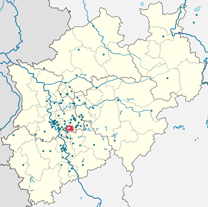 Map of Solingen with markings for the individual supporters