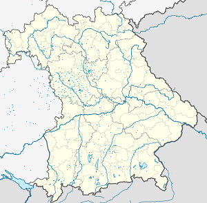 Mapa mesta Ansbach so značkami pre jednotlivých podporovateľov