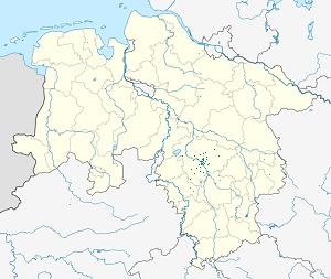 Mapa mesta Region Hannover so značkami pre jednotlivých podporovateľov