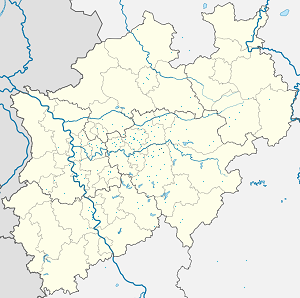 Mapa de Menden (Sauerland) com marcações de cada apoiante