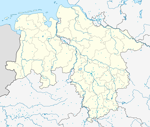 Mapa mesta Duderstadt so značkami pre jednotlivých podporovateľov