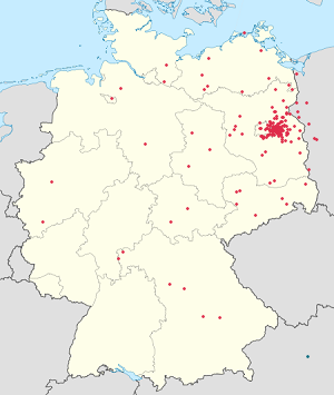 Karte von Deutschland mit Markierungen für die einzelnen Unterstützenden