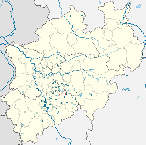Map of Wipperfürth with markings for the individual supporters