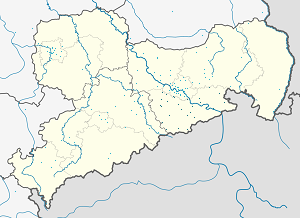 Карта Саксонская Швейцария — Восточные Рудные Горы с тегами для каждого сторонника