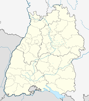 Карта на Vereinbarte Verwaltungsgemeinschaft der Stadt Schorndorf с маркери за всеки поддръжник