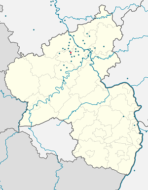 Карта на Mendig с маркери за всеки поддръжник