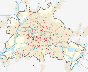各サポーターのマーカーが付いた Berlin の地図