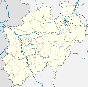 Χάρτης του Schloß Holte-Stukenbrock με ετικέτες για κάθε υποστηρικτή 