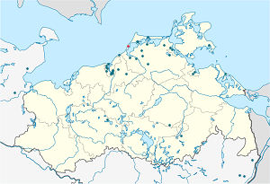 Karte von Wustrow mit Markierungen für die einzelnen Unterstützenden