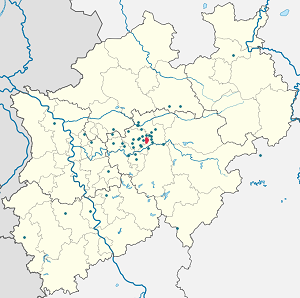 Әрбір қолдаушы үшін маркерлері бар Holzwickede картасы