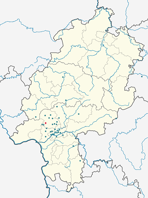 Karte von Oberreifenberg mit Markierungen für die einzelnen Unterstützenden