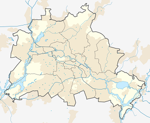 Zemljevid Steglitz-Zehlendorf z oznakami za vsakega navijača