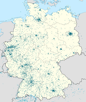 Карта Германия с тегами для каждого сторонника