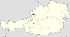 Karte von Straßwalchen mit Markierungen für die einzelnen Unterstützenden