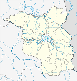 Mapa města Zemský okres Ostprignitz-Ruppin se značkami pro každého podporovatele 