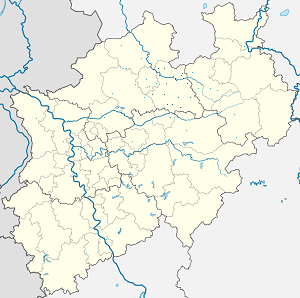 Map of Warendorf District with markings for the individual supporters