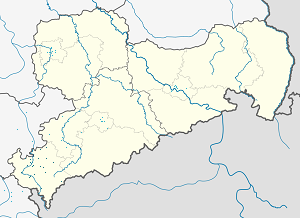 Harta e Vogtlandkreis me shenja për mbështetësit individual 